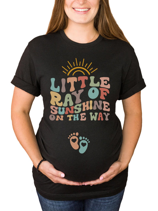Little Ray of Sunshine On The Way Maternity Shirt