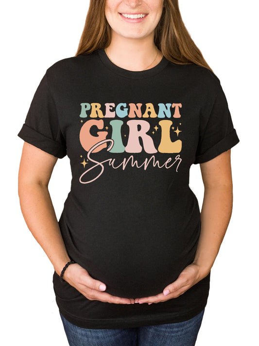 Pregnant Girl Summer Maternity Shirt