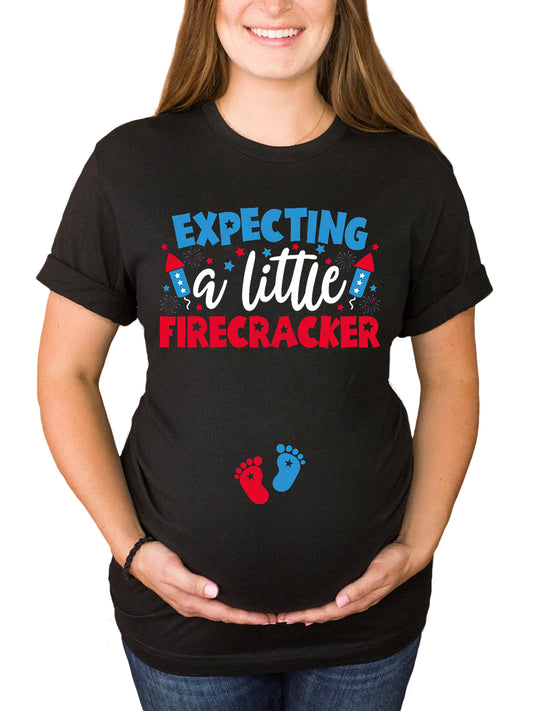 Expecting A Little Firecracker Maternity Shirt