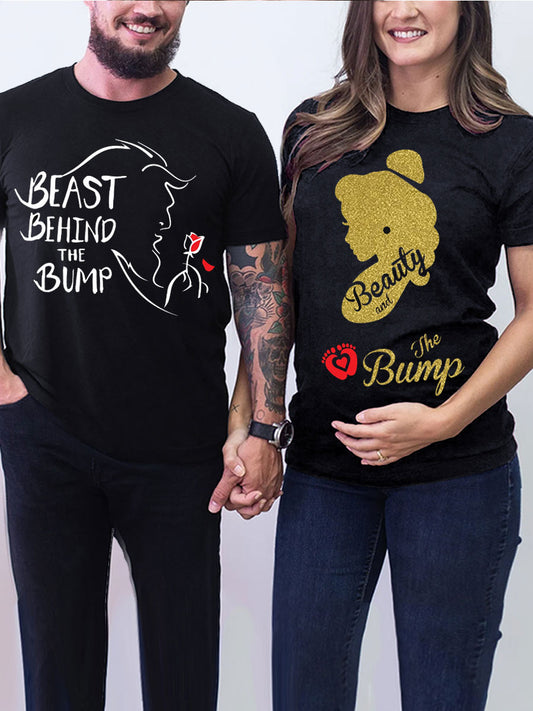 Beauty And The Bump Couple Maternity Shirt/Sweatshirt